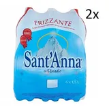 Sant'Anna Minerale Naturale Frizzante Vinadio Natürliches Mineralwasser 12x1,5Lt