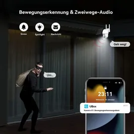 Avylet GALAYOU 4G LTE Überwachungskamera Aussen Weiß