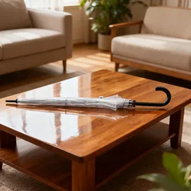 shop'n smile ideoon 2er-Set Transparenter Regenschirm mit Automatik, 85 cm Durchmesser, klarer Glockenschirm für Damen & Herren, robuster Stockschirm mit Einhand-Öffnung