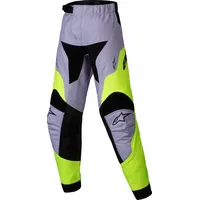 Alpinestars Racer Veil, Kinder - Grau/Neon-Gelb/Schwarz - 18