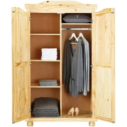 Gends Kleiderschrank 2 Türen, natur.
