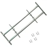 vidaXL Fenstergitter Verstellbar 700-1050 mm Silber