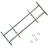 vidaXL Fenstergitter Verstellbar 700-1050 mm Silber