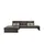 KOINOR Eckcouch Leder 3-Sitzer Braun