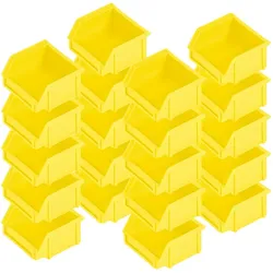 BRB 20x Sichtbox CLASSIC FB 6, LxBxH 95/65x100x50 mm, Inhalt 0,3 Liter, gelb