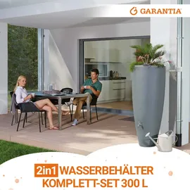 GARANTIA Regentonne 300 l zinkgrau