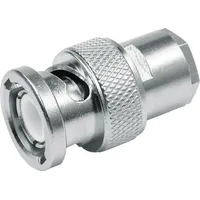 Telegärtner J01002A0609 BNC Edelstahl Drahtverbinder, Audio Stecker, gerade 75Ω