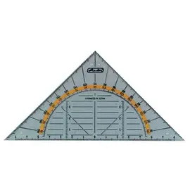Herlitz Geometrie-Dreieck 16 cm transparent