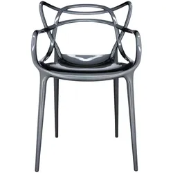 Kartell - Masters Stuhl, metallic titan