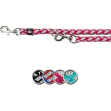 Trixie Cavo Reflect V-Leine, S–M: 2,00 m / Ø 12 mm, fuchsia