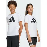adidas Essentials Kids T-Shirt White / Black 128    