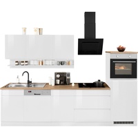 Kochstation Küchenzeile »KS-Virginia«, Breite 300 cm, mit E-Geräten, weiß