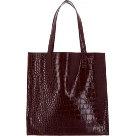 Ted Baker Wenonaa Croc Effect Icon Bag S Synthetic Wine