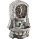 Beleuchteter Zimmerbrunnen "Löwenkopf" mit LED und Pumpe