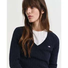 GANT Zopfstrickpullover Blau L
