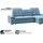 werk2 Ecksofa Polyester 2-Sitzer Grau