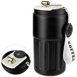 Homealexa Thermobecher 0,41 l Schwarz