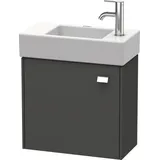 Duravit Waschtischunterschrank wandhängend 48,4 × 44,2 × 23,9 cm, in Graphit Matt