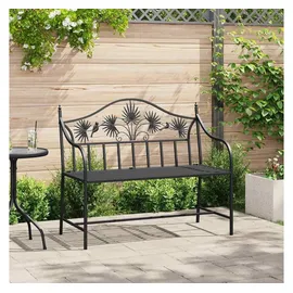vidaXL Gartenbank 104 x 52,5 x 89 cm Schwarz