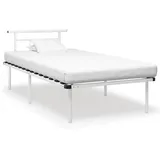 vidaXL Bettgestell 100 x 200 cm Weiß