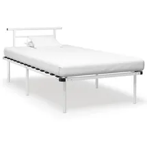 vidaXL Bettgestell 100 x 200 cm Weiß