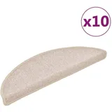 vidaXL Stufenmatten 10 Stk. 56x17x3 cm Taupe