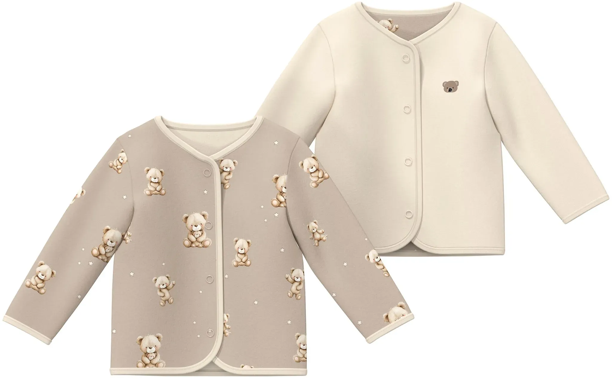 s.Oliver Wendejacke Bären, natur | beige, 50