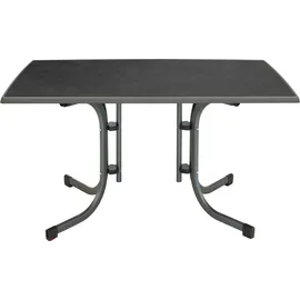 MFG Klapptisch Boulevard, 132 x 72 x 90 cm, Stahl, anthrazit/schiefer