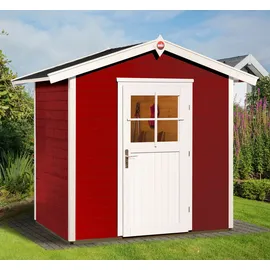 Weka Classic Color Einzeltür 2,05 x 1,54 m rot