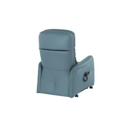 Hukla Relaxsessel Tobias Leder 75 x 102 x 88 cm Blau elektrisch