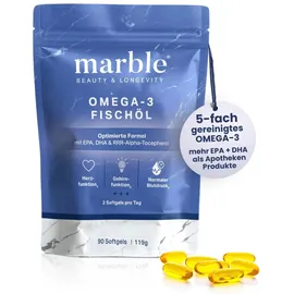 Marble Omega-3 Fischöl Kapseln 2000 mg 90 St.