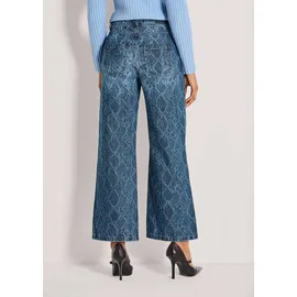 Madeleine Culotte-Jeans mit Ornament-Print in blue | Gr.: 42