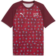 Puma Schweiz Aufwärmtrikot 2024 rot/weiß Herren Gr. M