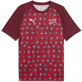 Puma Schweiz Aufwärmtrikot 2024 rot/weiß Herren Gr. M