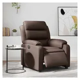 vidaXL Elektrischer Relaxsessel Braun Kunstleder