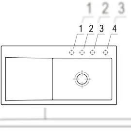 Villeroy & Boch V&B Spüle Subway Style 60 re, m Abl.garn, Exzenter, we. alp C-plus