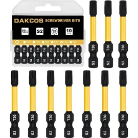 luxuskollektion T30 Torx Schrauberbitsatz 50 mm 30 Stück