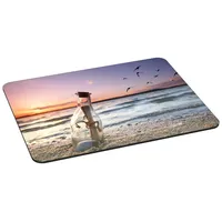 PEDEA Gaming und Office Mauspad 35 cm x 28 cm message in a bottle