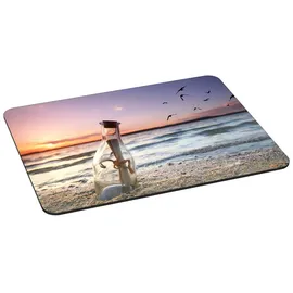 PEDEA Gaming und Office Mauspad 35 cm x 28 cm message in a bottle