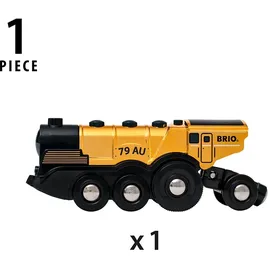 BRIO Goldene Batterielok mit Licht und Sound (63363000)
