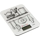 Melchioni Digitale Küchenwaage 10 kg Kapazität, Ultrathin Design LCD-Display