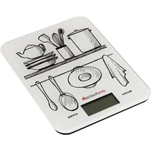 Melchioni Digitale Küchenwaage 10 kg Kapazität, Ultrathin Design LCD-Display