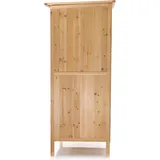 Wiltec Gartenhaus mit 1 Tür in Naturfarbe holz 92 x 57 x 154cm Gerätehaus Geräteschuppen Gartenschrank Geräteschrank
