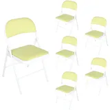 Hti-Living Klappstuhl Wedigo Kunstleder grün 6er Set