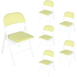 Hti-Living Klappstuhl Wedigo Kunstleder grün 6er Set