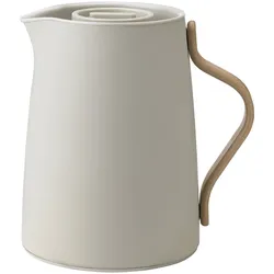 Stelton Isolierkanne Emma 1000 ml Edelstahl Beige Sand 1 l