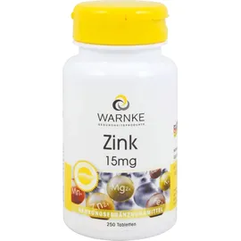 Warnke Vitalstoffe Zink 15 mg Tabletten 250 St.