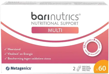 Metagenics BariNutrics Multi 13 Vitamine Und 8 Mineralien 60 Kapseln