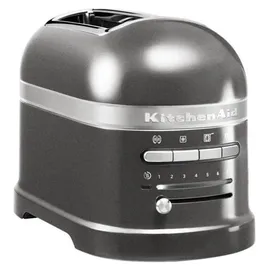 KitchenAid Artisan Toaster 5KMT2204 medaillon silber inkl. Brötchenaufsatz + Wasserkocher