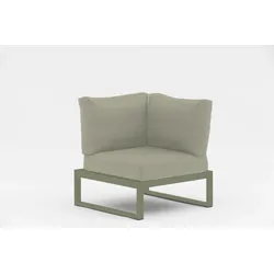 Nest Eckelement für Outdoor Sofa Grün